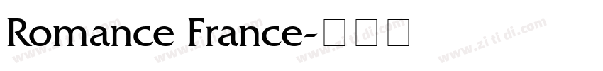Romance France字体转换